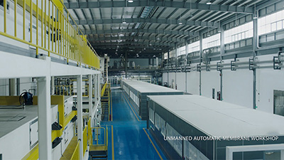 Taller de trabajo automática para la membrana